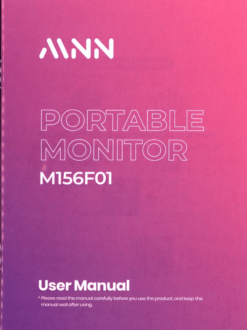 MNN M156F01 user manual page 1