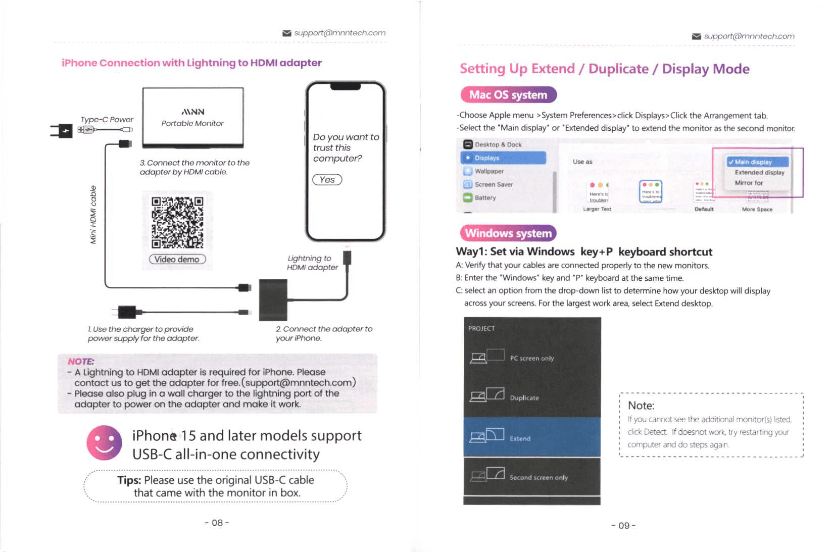 MNN M156F01 user manual page 7