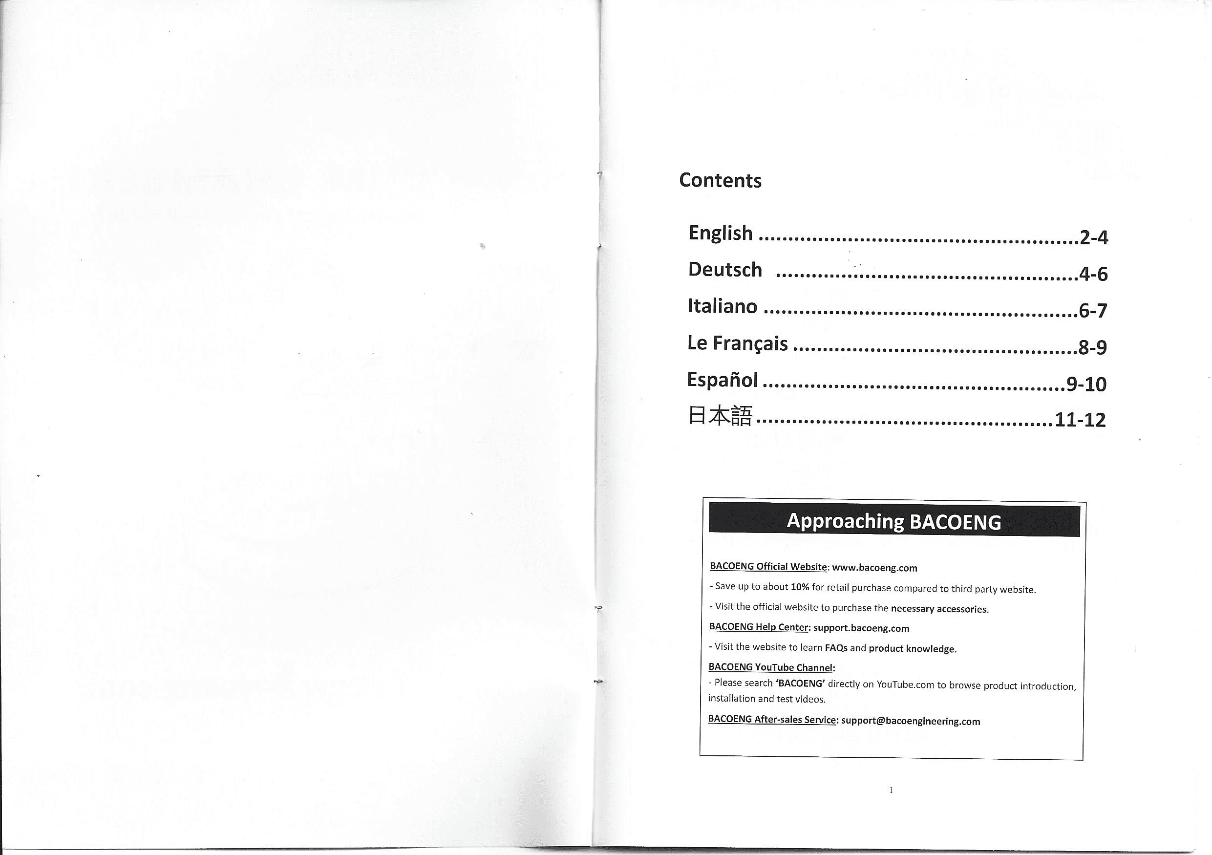 BACOENG Vacuum Chamber user manual page 2
