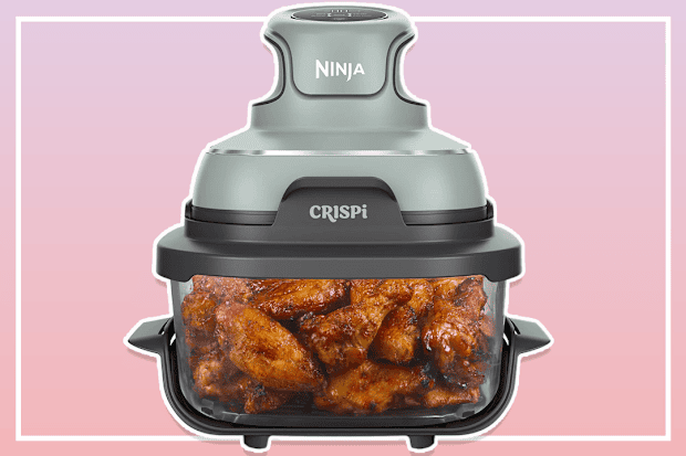 Real user photo of the Ninja Crispi glass container and PowerPod