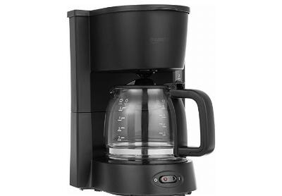 Real-world photo of the Amazon Basics 5-cup coffee maker on a counter